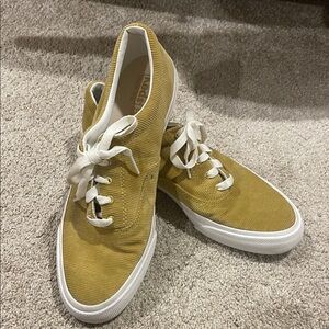 Keds Yellow Corduroy Sneakers with White Laces